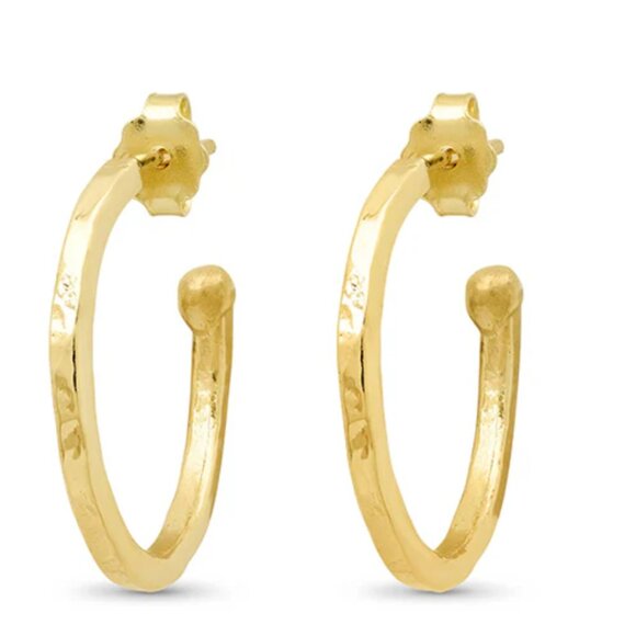 Jennifer Meyer Small Hammered Hoops - Picture 1 of 6